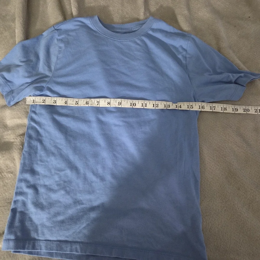 Wonder Nation Boys Size Large Short Sleeve Crew Neck T Shirt Blue